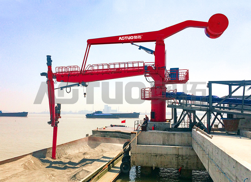 600-15000 DWT 100-500t/h Descărcător de nave cu șurub fix
